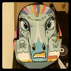 Sprayground Unicorn Horns Backpack EUC!!